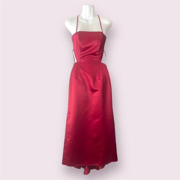 Vintage Jessica McClintock Gunne Sax Ruby Red Gown size 3/4 - Picture 6 of 12